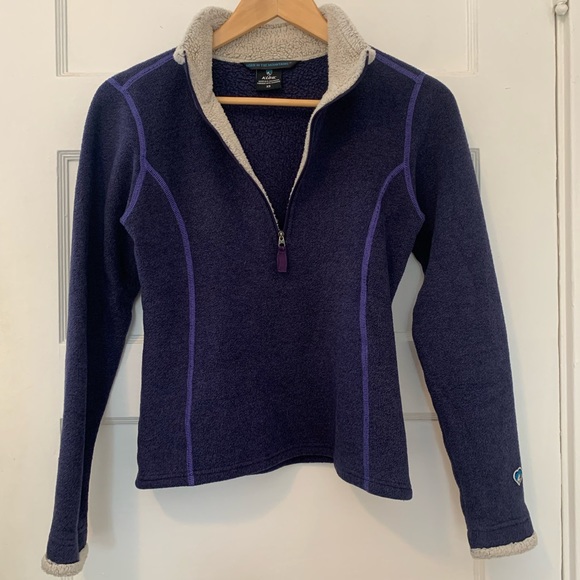 KUHL Alska Purple Quarter-Zip Fleece Pullover Sweater - Picture 4 of 16
